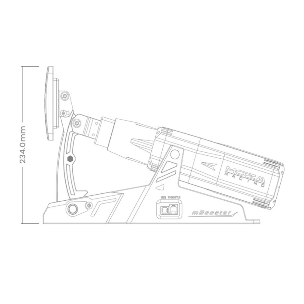 MOZA mBooster Active Pedal